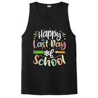 Happy Last Day of School Teacher Student Graduation PosiCharge Competitor Tank