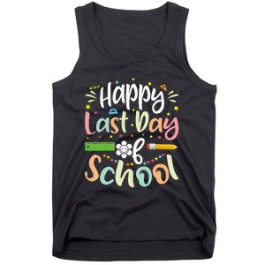 Happy Last Day of School Teacher Student Graduation Tank Top