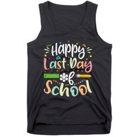 Happy Last Day of School Teacher Student Graduation Tank Top