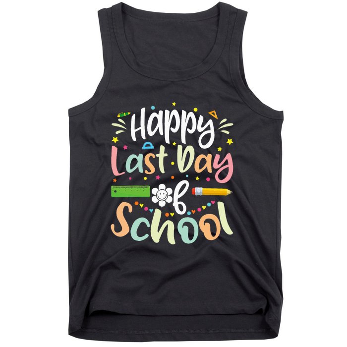 Happy Last Day of School Teacher Student Graduation Tank Top