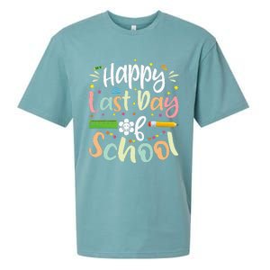 Happy Last Day of School Teacher Student Graduation Sueded Cloud Jersey T-Shirt