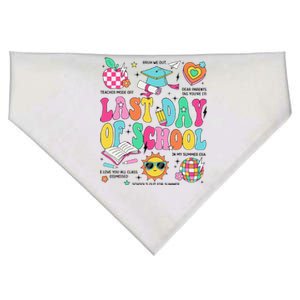 Happy Last Day Of School Teacher Boy Girl Grad Hello Summer USA-Made Doggie Bandana