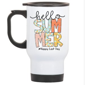 Happy Last Day Of School Teacher Student Hello Summer Gifts Stainless Steel Travel Mug