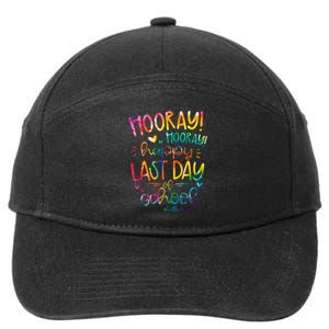 Happy Last Day Of School Hello Summer Students And Teachers 7-Panel Snapback Hat