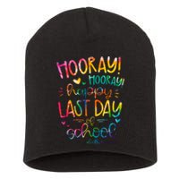 Happy Last Day Of School Hello Summer Students And Teachers Short Acrylic Beanie