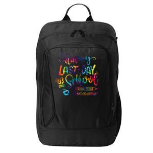 Happy Last Day Of School Hello Summer Teacher Student Shirts City Backpack