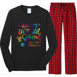 Happy Last Day Of School Hello Summer Teacher Student Shirts Long Sleeve Pajama Set