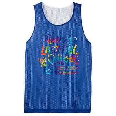 Happy Last Day Of School Hello Summer Teacher Student Shirts Mesh Reversible Basketball Jersey Tank