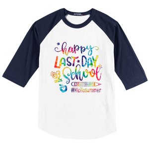 Happy Last Day Of School Hello Summer Teacher Student Shirts Baseball Sleeve Shirt