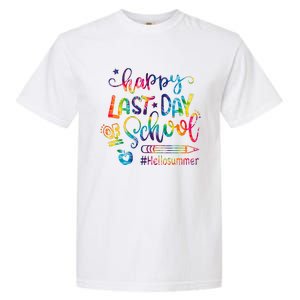 Happy Last Day Of School Hello Summer Teacher Student Shirts Garment-Dyed Heavyweight T-Shirt