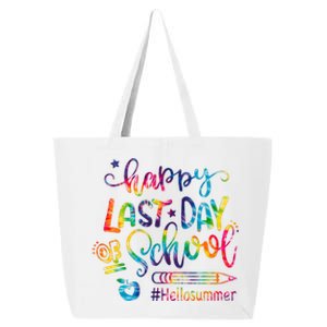 Happy Last Day Of School Hello Summer Teacher Student Shirts 25L Jumbo Tote