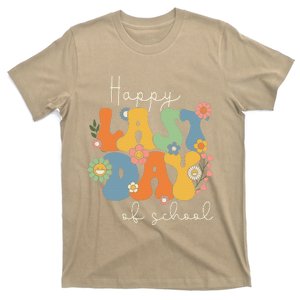 Happy Last Day Of School Graduation Groovy Teacher Student T-Shirt