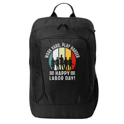 Happy Labor Day Celebration Graphic City Backpack