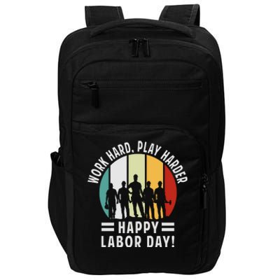 Happy Labor Day Celebration Graphic Impact Tech Backpack