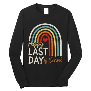 Happy Last Day Of School Teacher Student Graduation Long Sleeve Shirt