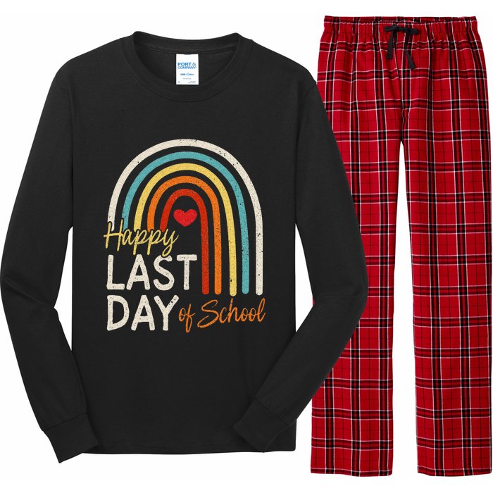 Happy Last Day Of School Teacher Student Graduation Long Sleeve Pajama Set