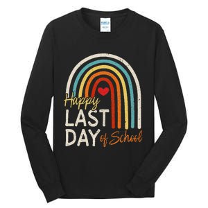 Happy Last Day Of School Teacher Student Graduation Tall Long Sleeve T-Shirt