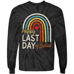 Happy Last Day Of School Teacher Student Graduation Tie-Dye Long Sleeve Shirt