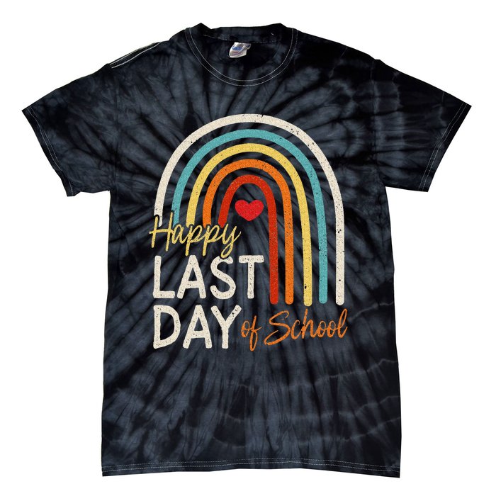 Happy Last Day Of School Teacher Student Graduation Tie-Dye T-Shirt