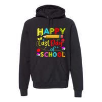 Happy Last Day Of School Hello Summer Teacher Student Premium Hoodie