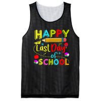 Happy Last Day Of School Hello Summer Teacher Student Mesh Reversible Basketball Jersey Tank