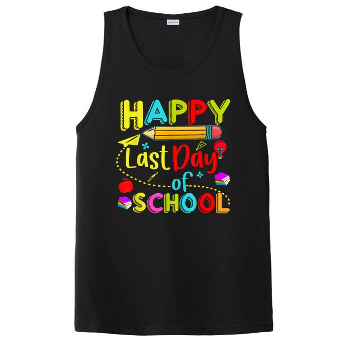 Happy Last Day Of School Hello Summer Teacher Student PosiCharge Competitor Tank