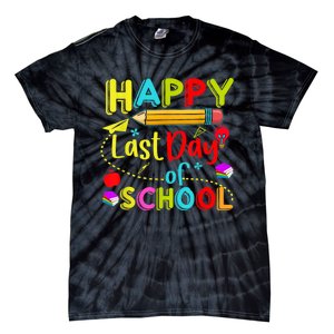 Happy Last Day Of School Hello Summer Teacher Student Tie-Dye T-Shirt