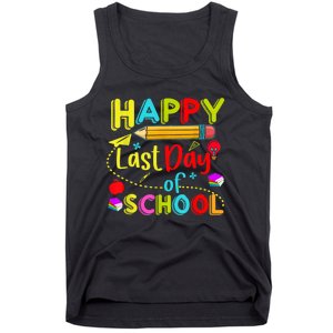 Happy Last Day Of School Hello Summer Teacher Student Tank Top