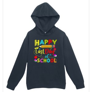 Happy Last Day Of School Hello Summer Teacher Student Urban Pullover Hoodie