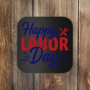 Happy Labor Day Celebration Graphic Coaster