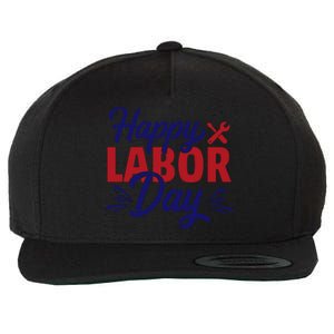 Happy Labor Day Celebration Graphic Wool Snapback Cap