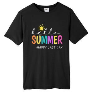 Happy Last Day of School Teacher Student Hello Summer Gifts Tall Fusion ChromaSoft Performance T-Shirt