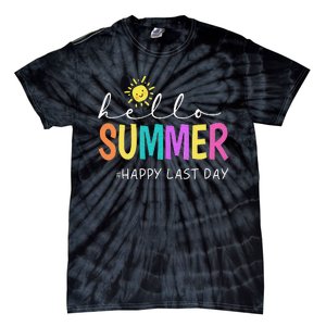 Happy Last Day of School Teacher Student Hello Summer Gifts Tie-Dye T-Shirt