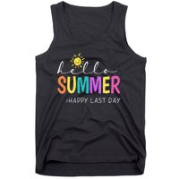 Happy Last Day of School Teacher Student Hello Summer Gifts Tank Top