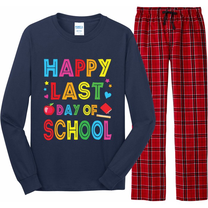 Happy Last Day Of School Teacher Student Graduation Long Sleeve Pajama Set