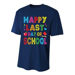 Happy Last Day Of School Teacher Student Graduation Performance Sprint T-Shirt