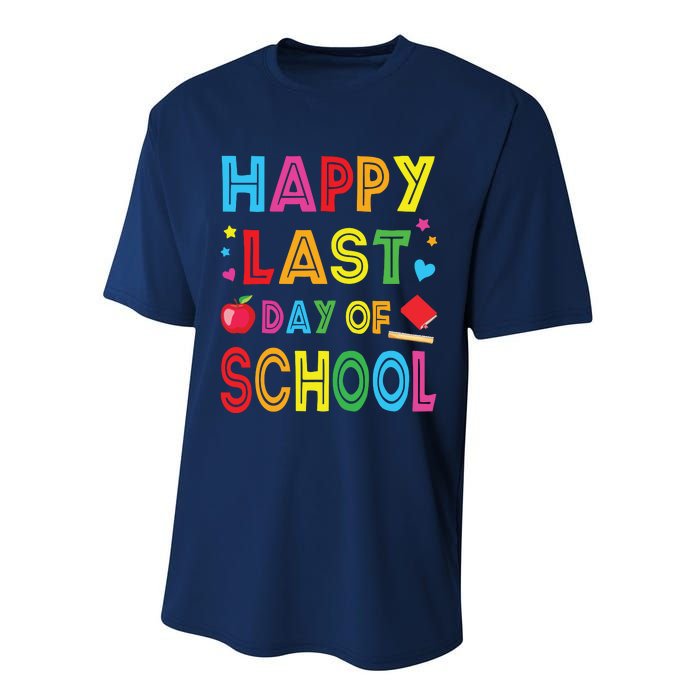 Happy Last Day Of School Teacher Student Graduation Performance Sprint T-Shirt