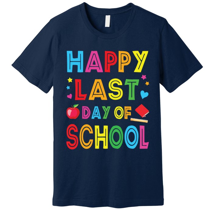 Happy Last Day Of School Teacher Student Graduation Premium T-Shirt