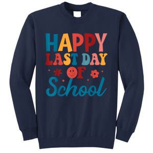 Happy Last Day Of School Hello Summer Teacher Student Tall Sweatshirt