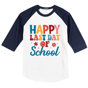 Happy Last Day Of School Hello Summer Teacher Student Baseball Sleeve Shirt