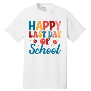 Happy Last Day Of School Hello Summer Teacher Student Tall T-Shirt