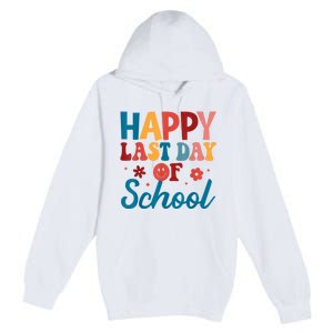 Happy Last Day Of School Hello Summer Teacher Student Premium Pullover Hoodie