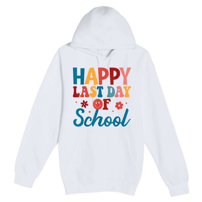 Happy Last Day Of School Hello Summer Teacher Student Premium Pullover Hoodie