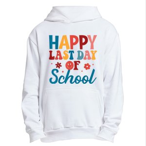 Happy Last Day Of School Hello Summer Teacher Student Urban Pullover Hoodie