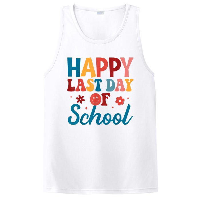 Happy Last Day Of School Hello Summer Teacher Student PosiCharge Competitor Tank