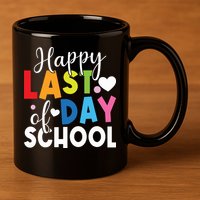 Happy Last Day Of School Teacher Student Graduation 11oz C Handle Ceramic Mug