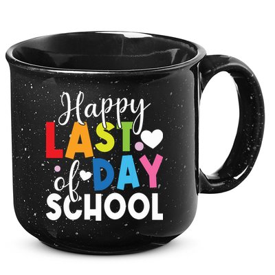 Happy Last Day Of School Teacher Student Graduation 15oz Campfire Ceramic Mug