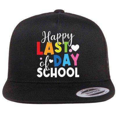 Happy Last Day Of School Teacher Student Graduation Flatbill Hat