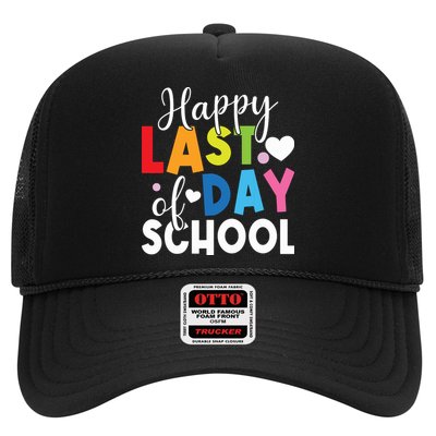 Happy Last Day Of School Teacher Student Graduation Trucker Hat