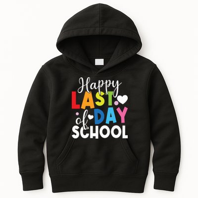 Happy Last Day Of School Teacher Student Graduation Kids Hoodie